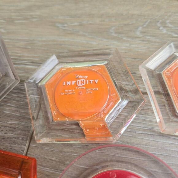 Disney Infinity power disc's lot of 11 Mulan, mickey, rapunzel, Alice, Nemo, car - Picture 14 of 15